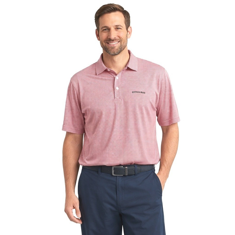 Cutter & Buck Mens XL Golf Polo Royal St Kitts Golf Club DryTec Short Sleeve
